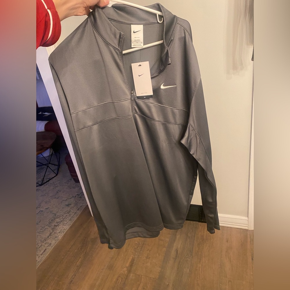 Men’s Nike Quarter Zip Gray jacket - XL Tall, New W/ Tags